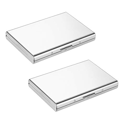 Vicloon Porte-Carte de Crédit Visite Métallique avec la Technologie de Blocage RFID,Cool Etui de Carte de Visite Slim Métal - 6 Slots pour Vos Cartes de Crédit