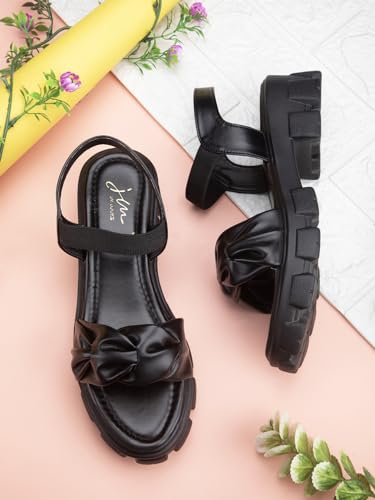 Image of JM LOOKS Women's Stylish Fashionable Casual Wedges Heel Sandal For Women's And Girl's