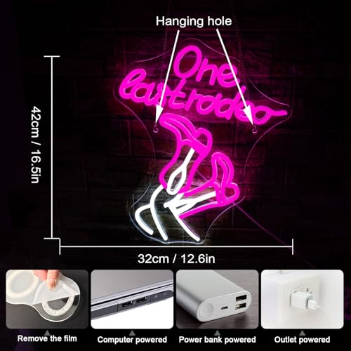 Image of WLHOPE One Last Rodeo Neon Sign Cowboy Boots Neon Sign Led Sign, Cowgirl Neon Signs for Wall Decor,Connectivity Via Licked Neon Light for Bedroom Home Bar Club Hotel Party Western Decor