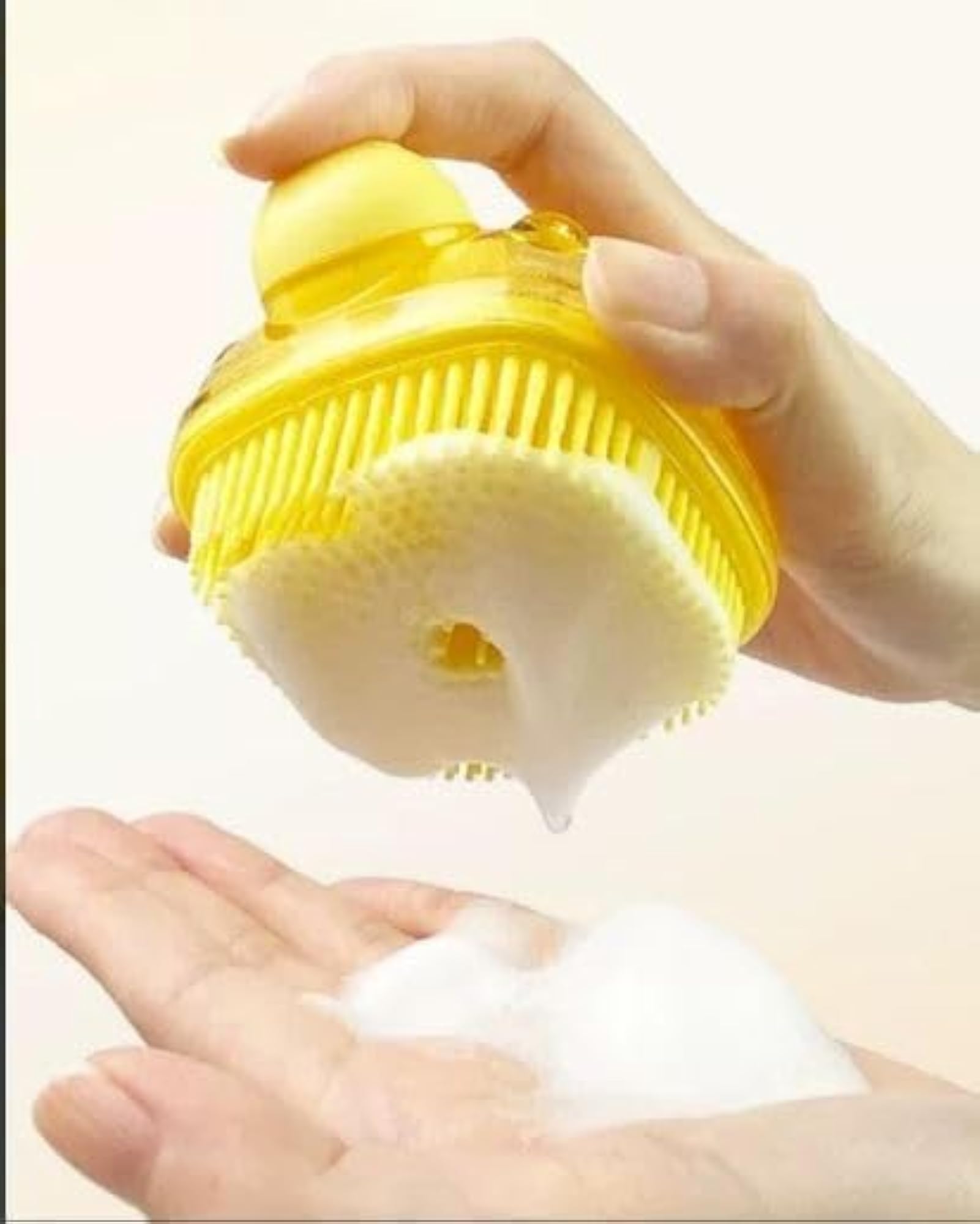 2-in-1 Silicone Bath Brush with Shampoo Dispenser