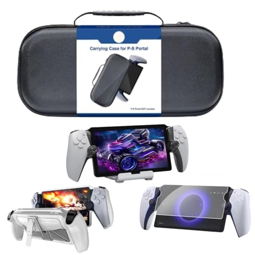 sikiwind for Playstation Portal プレイステーションポータル用アクセサリー ポータブルハードキャリーケース 落下防止保護収納バッグ トラベルキャリングケース メッシュポケット付き キャリングケースバッグ PS5ポータル用