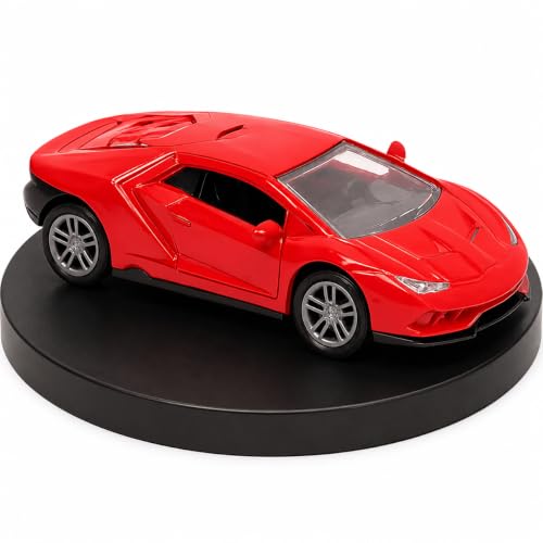Image of Lamborghini Diecast Metal Toy Car For Kids, Red, 1:32 Scale | Opening Doors, Pull Back Action, For Kids Boys Girls
