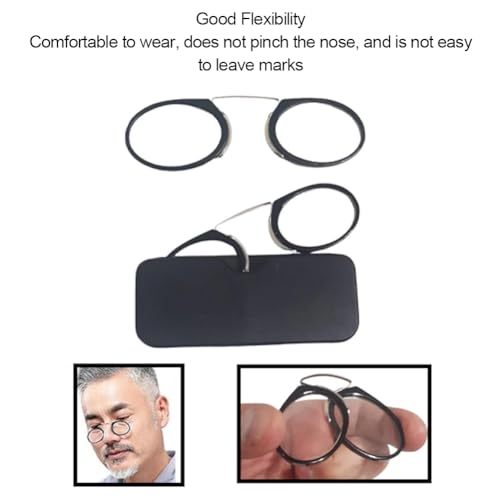 glass Mini Nose Clip, Branchless Magnifying Lens, Mini Portable Reading Glasses - Image 3