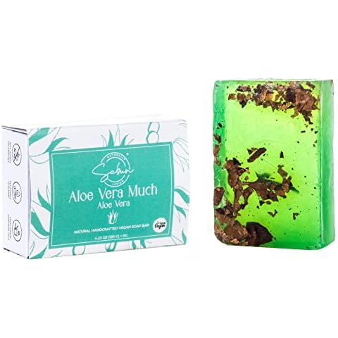 SABUN CO. Aloe Vera Vegan Soap Bar - NO SLS, SLES, Parabens, Palm Oil, Harsh Chemicals - Nurturing, Extremely Moisturizing Soap For Face, Hands & Body [4.23 oz - 120 gr] Cover