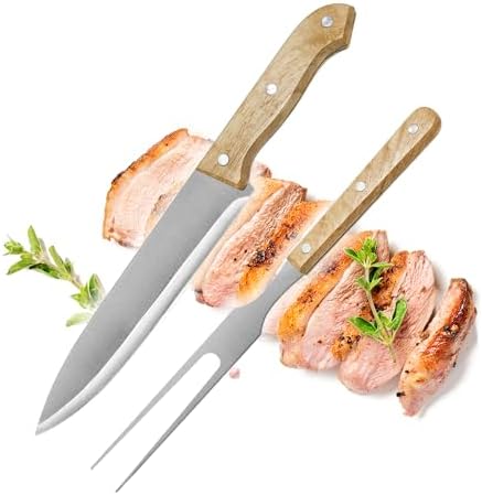 com-four® Juego de cubiertos para trinchar de 2 piezas - Cubierto...