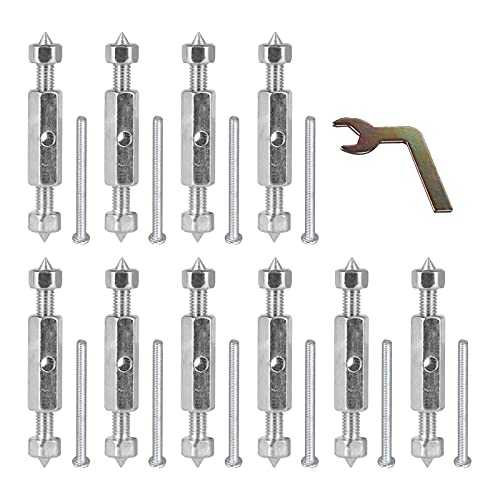 Eagles - Dispositivo de reparación de cassette/reparación de caja eléctrica, 86 tipos de tornillos universales de reparación de casetes de 10 tornillos con interruptor resistente de tuerca pequeña y enchufe ajustable, electricista de acero 1 llave (plata)