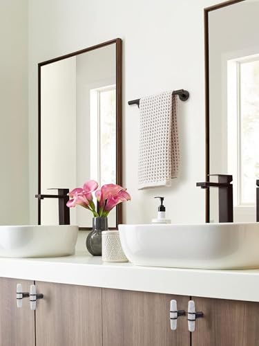 Image of Amerock Arrondi 9 inch Oil-Rubbed Bronze Towel Bar