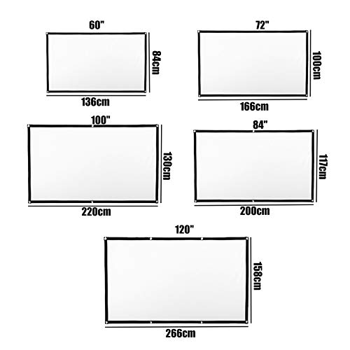 Pantalla Proyector Plegable 100 pulgadas 16:9 miniatura 2