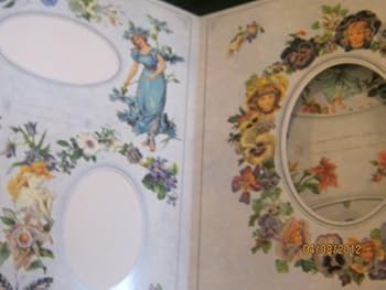 Hardcover Victorian Flowers and Fairies: A Photograph Album Book