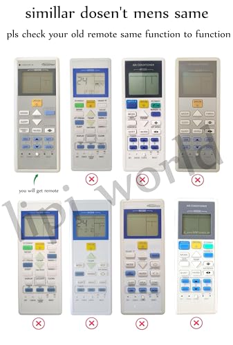 Image of LipiWorld 157A AC Remote Control with Function nanoe-G (Old Remote Exactly Same Remote Will Only Work) Compatible for Panasonic AC Remote