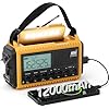 Emergency Radio12000mAh, Weather Radio 6 Ways Powered, Solar Hand Crank Radio Flashlight Cell Phone Charger, AUTO NOAA AM/FM/SW Portable Radio Rechargeable, Reading Lamp, SOS Alarm for Emergencies