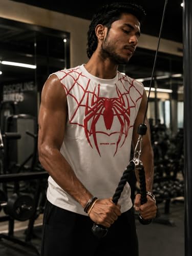 Image of Men's Sleeveless Tank Top for Daily & Gym Use | Round Neck Athletic T-Shirt | Breathable Sports Vest for Workout Running Training Fitness & Casual Wear