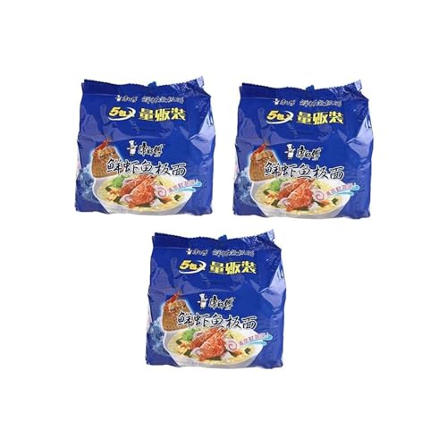 康師傅 鮮蝦魚板麺 5食入り×3個 即席めん 速食泡麺 方便麺 定番 人気 インスタント麺 中国 ご当地