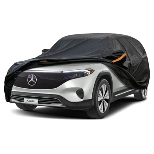 Kayme SUV Car Cover Fit for Mercedes-Benz EQB (2021-2025) Automobiles All Weather Waterproof, Outdoor Cover Sun Rain Protection, with Lock and Zipper