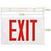 Hykolity LED Exit Sign, Red Letter Emergency Exit Lights, 120V-277V Universal Mounting Double Face - 4 Pack