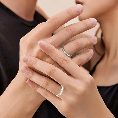 Sun and Moon Ring Set 925 Sterling Silver Adjustable Promise Rings for Couples Bestie Rings Matching Ring Celestial Jewelry Gifts for Best Friends Couples Mother Daughter4