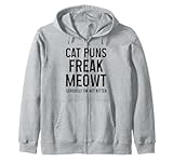 Photo Gallery cat puns freak meowt seriamente non sono un gattino funny cat felpa con cappuccio Photo Gallery cat puns freak meowt seriamente non sono un gattino funny cat felpa con cappuccio