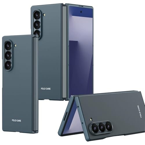 Coque Samsung Galaxy Z Fold 7 antichute avec protection caméra et dos bleu mat