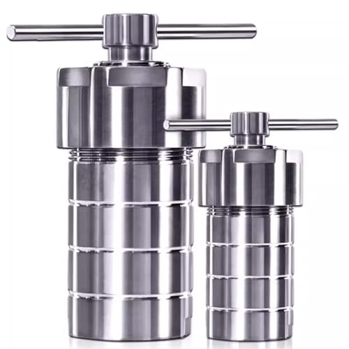 Reactor de autoclave de laboratorio, recipiente de alta presión con forro de PTFE de acero inoxidable 304 para síntesis hidrotermal