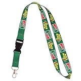 Mountain Dew Lanyard Car Keys ID Badge Holder Keychain Detachable Breakaway Snap Buckle (Lanyard - Vintage)