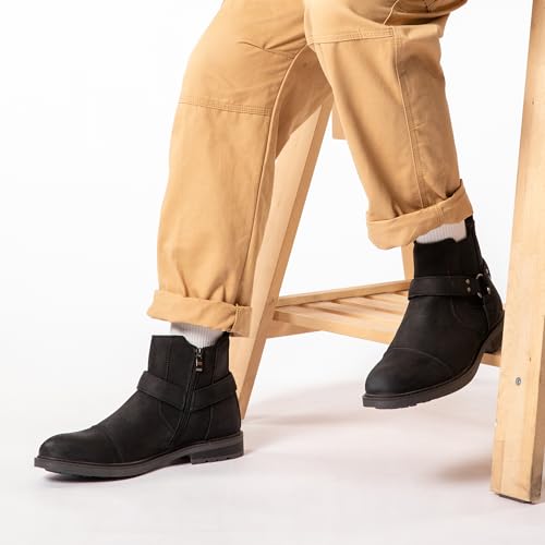 Image of Arkbird Chelsea Ankle Boots for Men Genuine Leather Oxford Casual and Formal Dress Boot