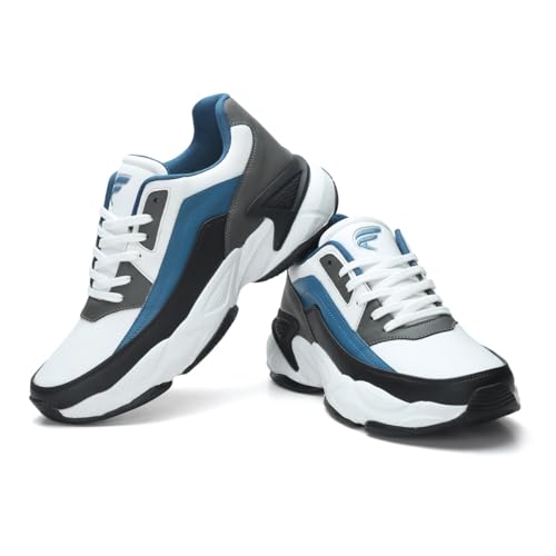 Image of FIELD CARE Fusion Casual Athletic Chunky Stylish Outsole Comfort Lace-Up Sneakers.