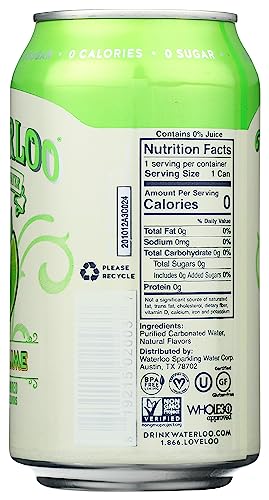 Image of Waterloo Sparkling Water Waterloo Lemon-Lime Sparkling Water, 12 Fl Oz