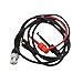 Oscilloscope Hook Cable with BNC Male Connector and Dual IC Hooks for 4 Terminal Network Isolation, Color Coded Red/Black Probes, 120cm Laboratory Probe for School, Home, Industry Use