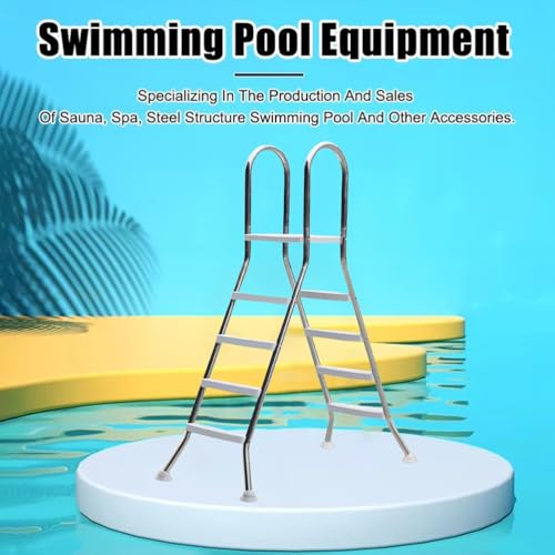 Escalera para Piscina de 4 pasos Doble Cara Acero Inoxidable miniatura 5