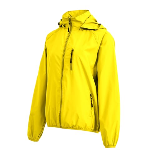 Image of Women's Lightweight Waterproof Jacket Packable Windbreaker Running Coat