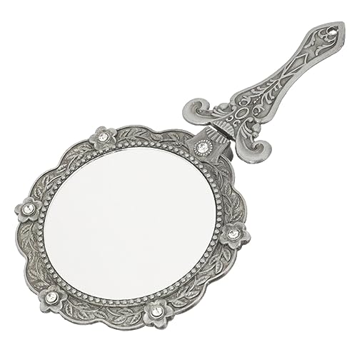 FOYTOKI Hand Mirror Vintage Handheld Mirror Folding for Women Portable Stylish