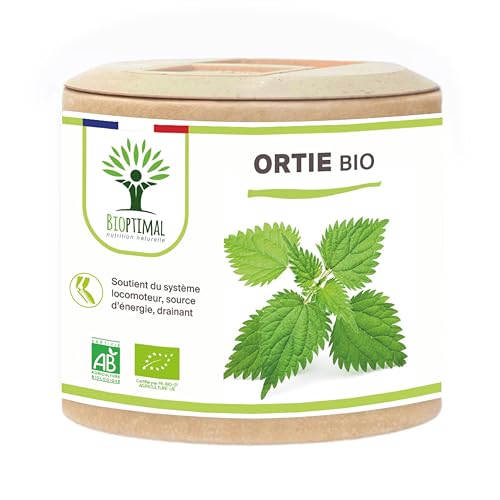 Ortie Bio - Bioptimal - Complément Alimentaire - Silicium Organique - Poudre de Feuille Ortie Pure...