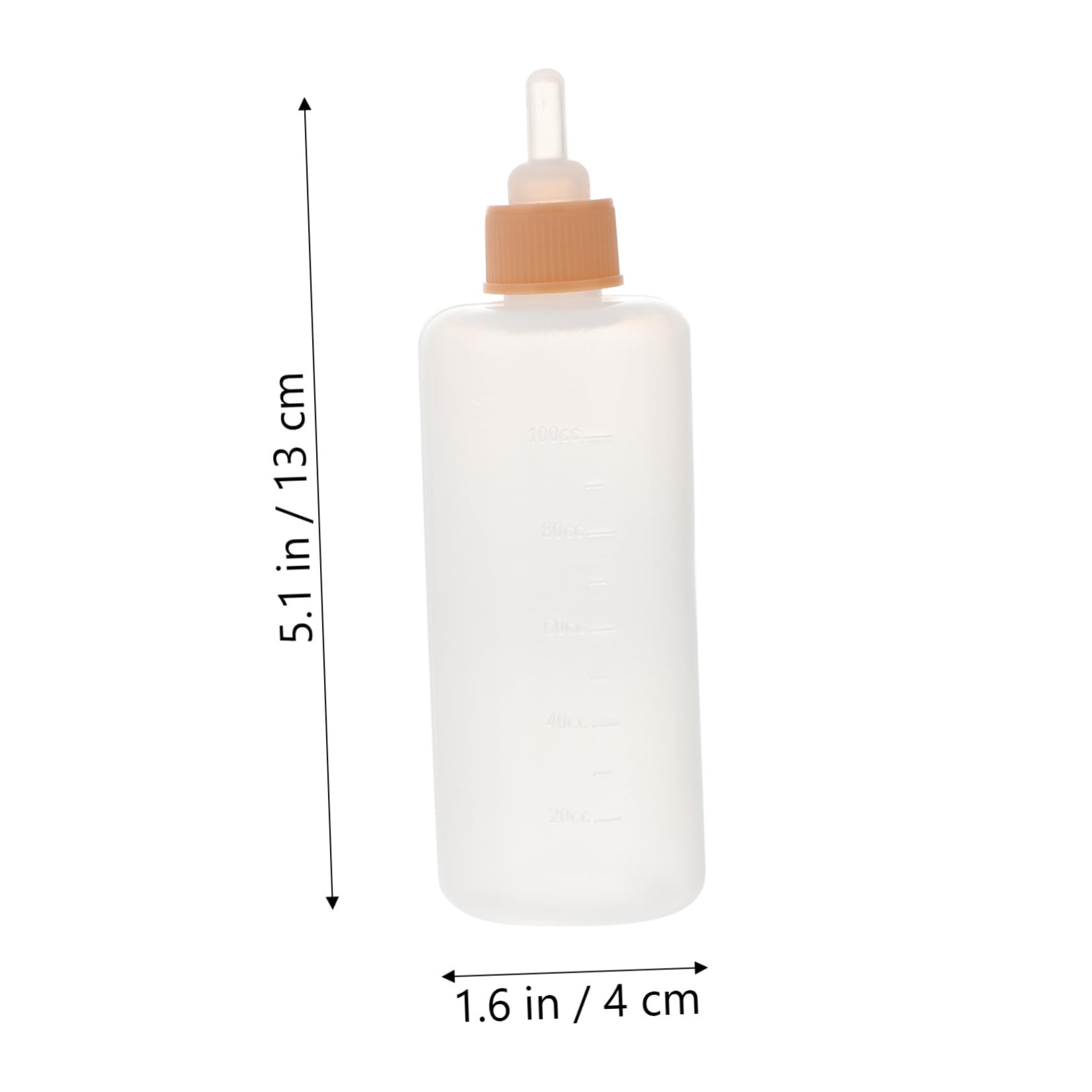 Abaodam Dog Bottle Set 4pcs Pet Nursing Bottles Pacifier Feeder for Newborns Easy to Use