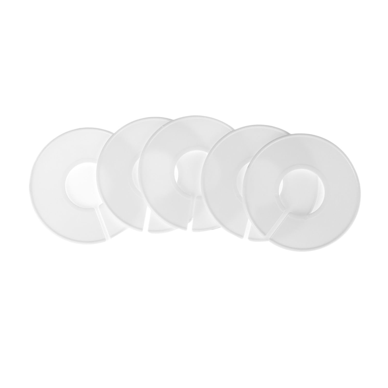 Zeahkri Hanger Dividers 40pcs Clothing Size Dividers Round Hangers Closet for Clothes Stores or Home White Blank for Sorting Clothes(White)