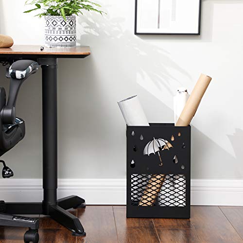 SONGMICS Porta Ombrelli in Metallo, Contenitore
