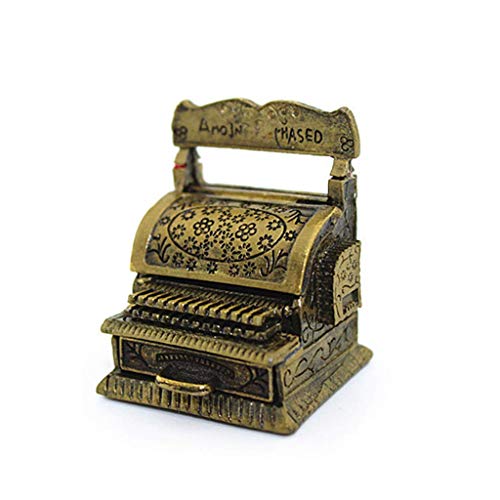 U/K 1:12 Skala Vintage Metall Kasse Modell Miniatur DIY puppenhaus wohnkultur Simulation möbel Spielzeug sehr praktisch… – Bild 3