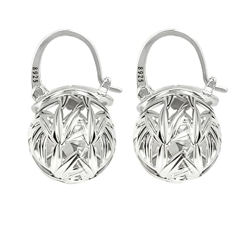 OwMell Elegant 925 Sterling Silver Pearl Drop Dang...