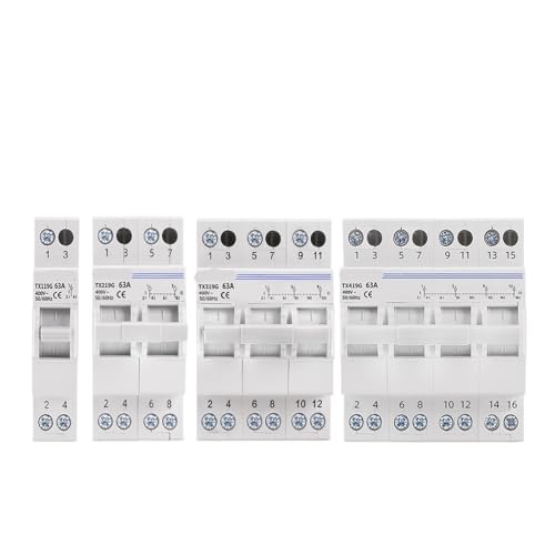 Disjoncteur commutateur de transfert manuel inverseur source double puissance 2P 63A 230V