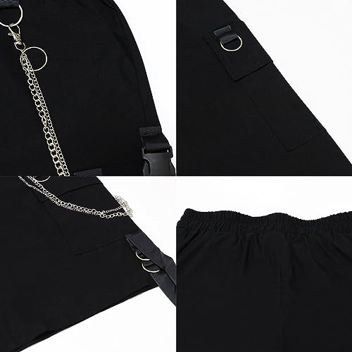 Women's Summer High Waist Cargo Shorts with Pockets Hiking Lightweight Quick Dry Short Pants4