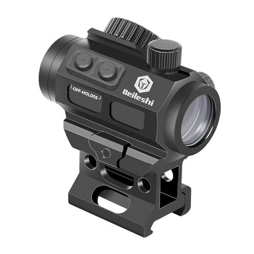 Red Dot Sight, 4 MOA Compact Red Dot Gun Sight Waterproof & Shockproof & Fog-Proof Rifle Scope with 1 inch Riser Mount - Beileshi