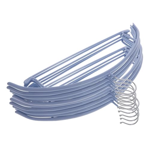 Happyyami 10Pcs Traceless Slip Clothes Hangers Heavy Duty Wardrobe Hangers for Coats Sweaters Jackets Space Saving Design Suitable for Bathroom Bedroom Use