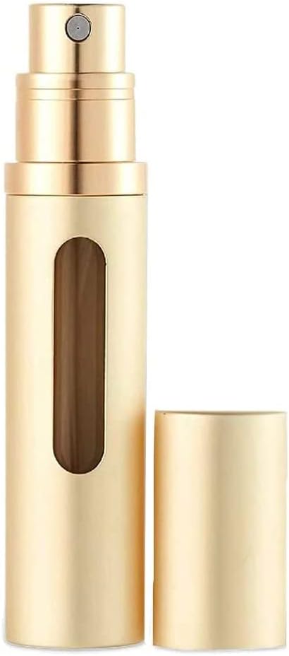 Parfumverstuiver navulbare parfumfles voor reizen, lekbestendige mini lege parfumspuitfles voor dames en heren, 8ml (goud)