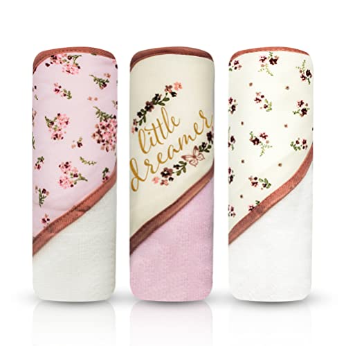 Image of MODERN BABY 3 Pack Hooded Baby Bath Towel Set for Newborns Infants & Toddlers, Boys & Girls Baby Hooded Towels