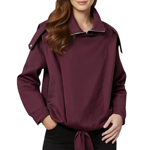 Veste femme mi saison ample veste décontractée manteau léger confortable