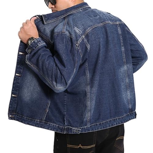 Chaqueta de mezclilla para hombre talla 4X-Large azul miniatura 6