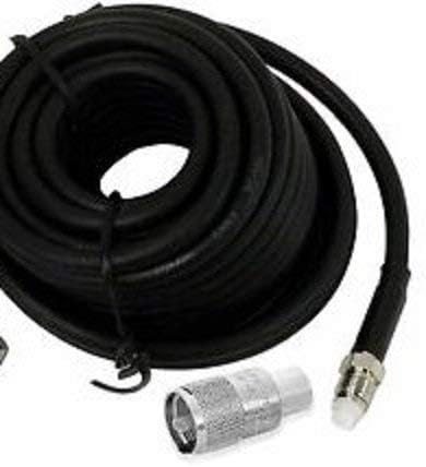 ProComm 9 Ft Coax Cable for CB Amateur Ham 2 Way with Screw Off PL-259 End for Easy Routing in Tight Spots RG58