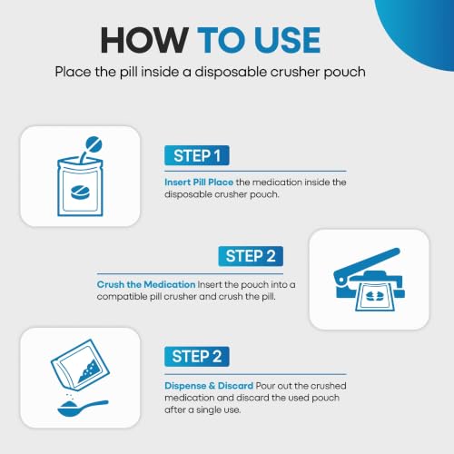Image of Silent Knight Pill Crusher Pouches, 2 x 4.5 in, 50 Count