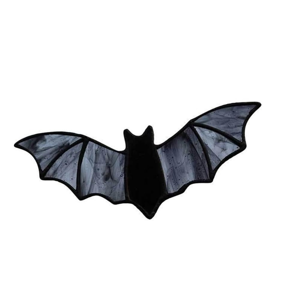 Décoration Fenêtre Halloween - Chauve-souris Acrylique Colorée - Attrape-soleil Mural Pour Vitrail