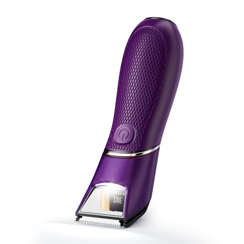 Body Hair Trimmer for Men: Pubic Hair Trimmer with Mirror & LED Light
