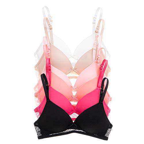 Alyce intimates girls & teens lightly padded bra, pack of 6